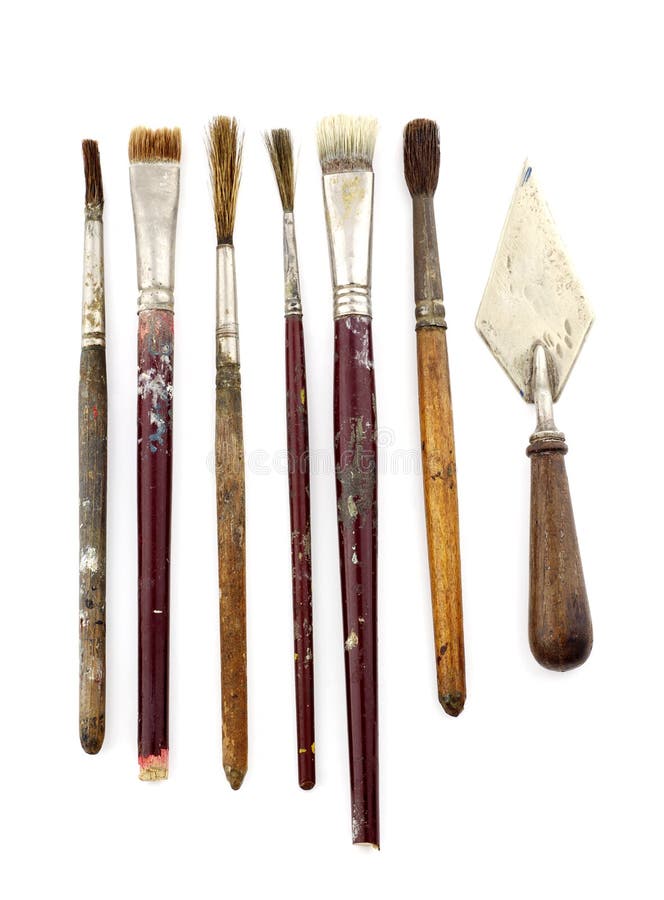 Several brushes used