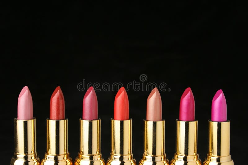 Several lipsticks for make up
