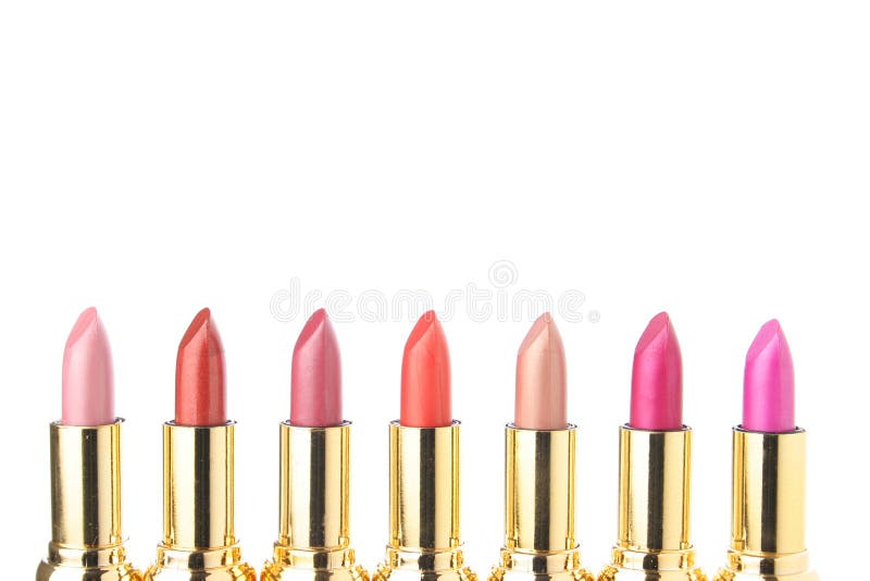 Several lipsticks for make up