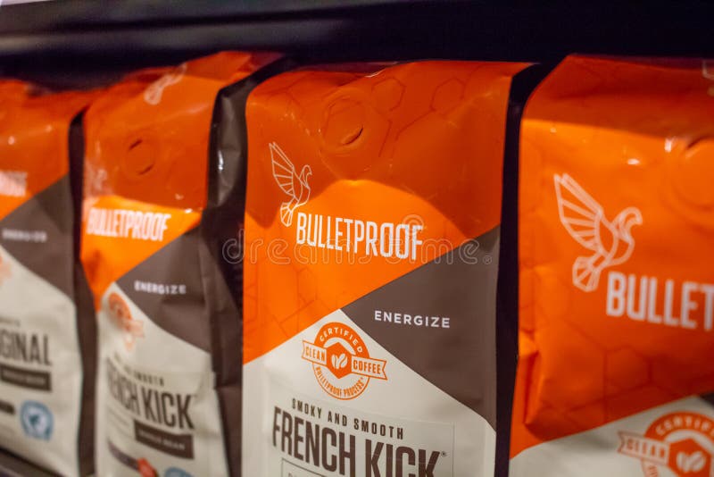 Bulletproof Coffee sign editorial image. Image of espresso 163149365