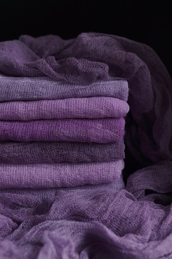 Several Pastelcolored Fabric Stock Image Image of cotton, craft