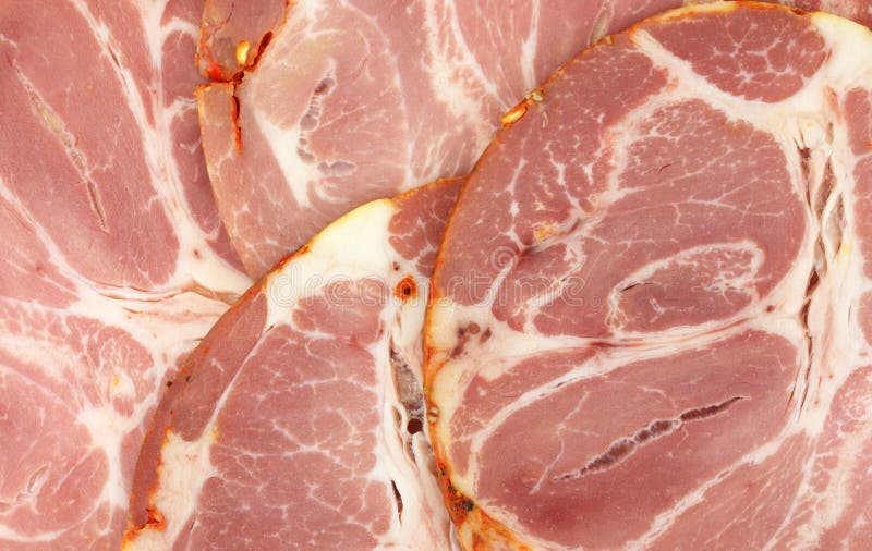 Several Slices of Hot Capicola Stock Photo Image of ingredient, spicy