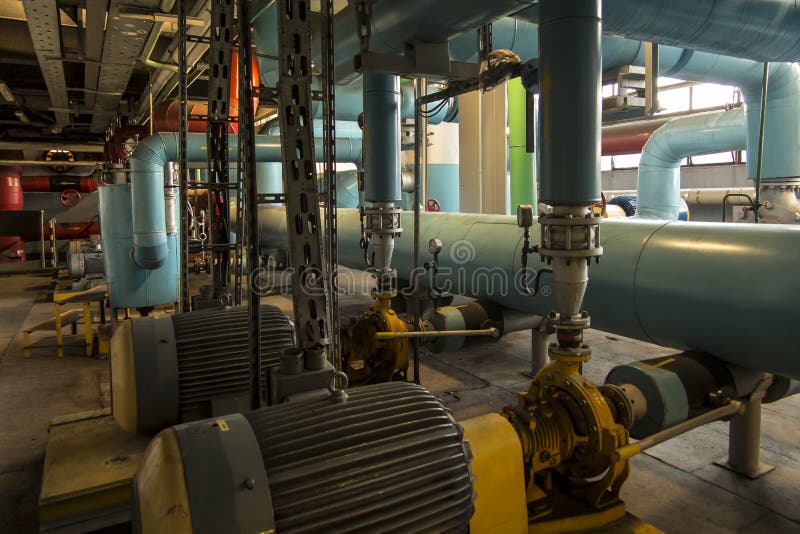 Several Water Pumps with Electric Motors Stock Photo Image of