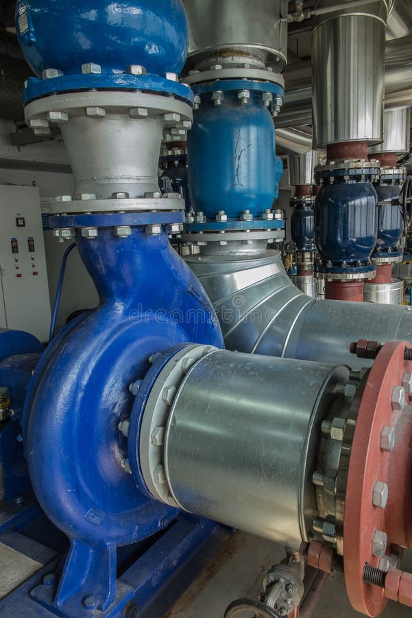 Several Water Pumps with Large Motors Stock Photo Image of exhaust