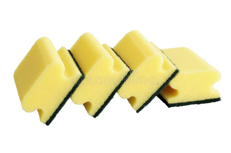 Several yellow sponges stock photo. Image of kitchen 26698200