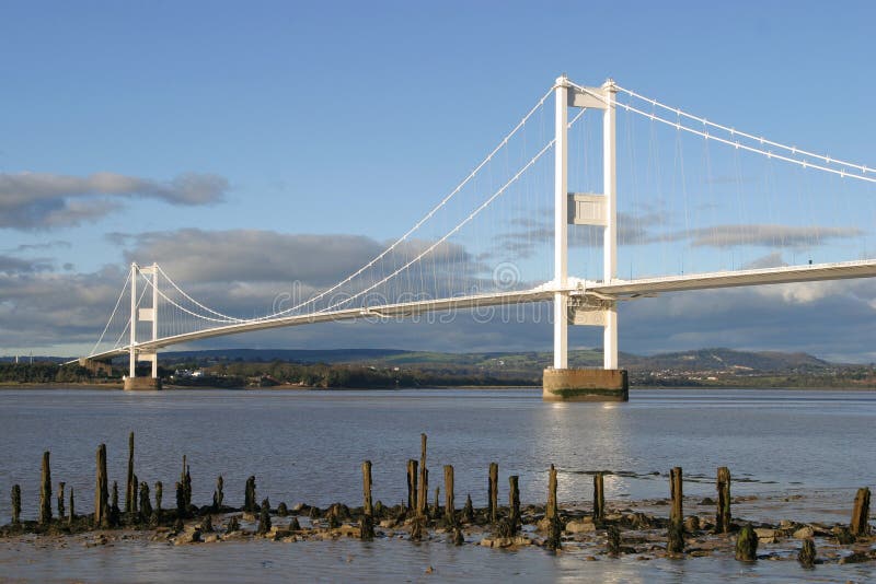 The Severn Bridge stock image. Image of estuary, architecture 701161