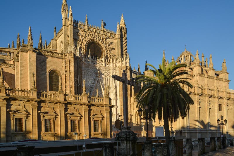 Sevilla Cathedral Catedral de Sevilla stock afbeeldingen Sevilla Cathedral Catedral de Sevilla stock afbeeldingen