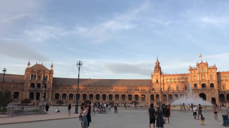 Sevilla Spain Plaza Mayor in oktober