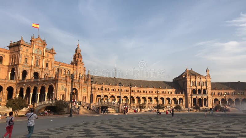 Sevilla Spain Plaza Mayor in oktober