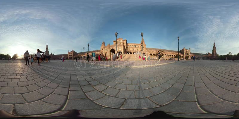 Sevilla Spain Plaza Mayor in oktober