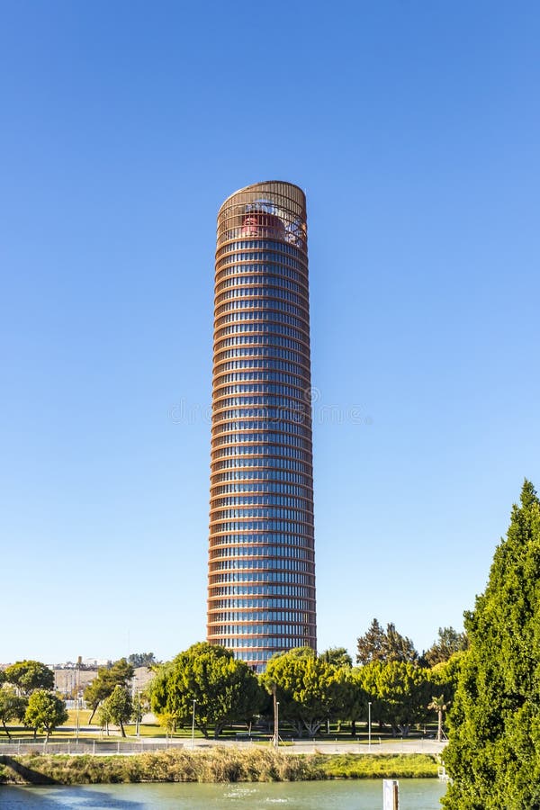 Sevilla Tower, office skyscraper in Seville city, Spain. The Sevilla Tower Spanish: Torre Sevilla is an office skyscraper in Seville, Spain. With height of 180.5 stock photos Sevilla Tower, office skyscraper in Seville city, Spain. The Sevilla Tower Spanish: Torre Sevilla is an office skyscraper in Seville, Spain. With height of 180.5 stock photos