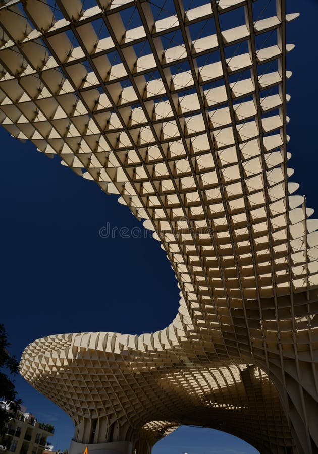 Seville, Andalusia, Spain. Metropol parasol structure royalty free stock photos Seville, Andalusia, Spain. Metropol parasol structure royalty free stock photos