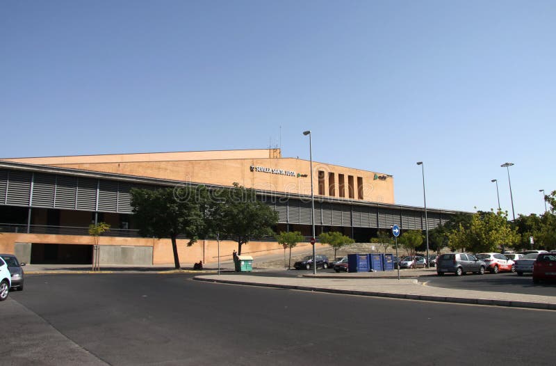 Seville Train Station Building Editorial Stock Image - Image of ...