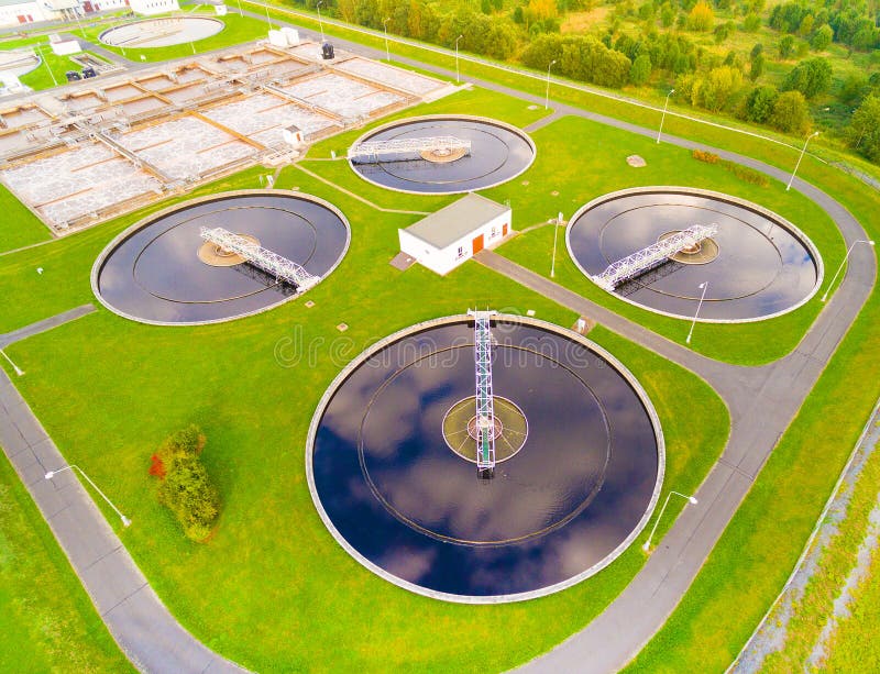 Sewage treatment plant.