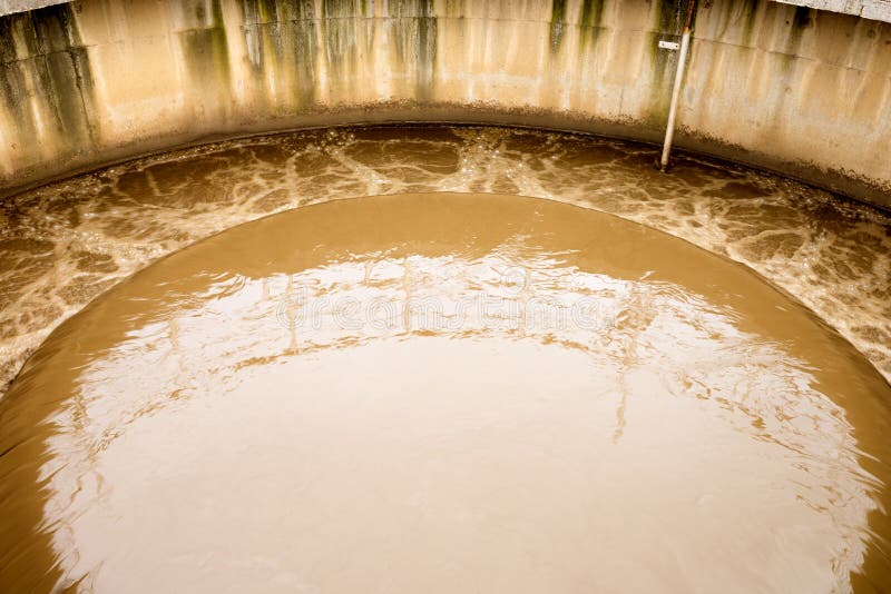 Wastewater Treatment (grease) Stock Photo - Image of flow, treatment ...