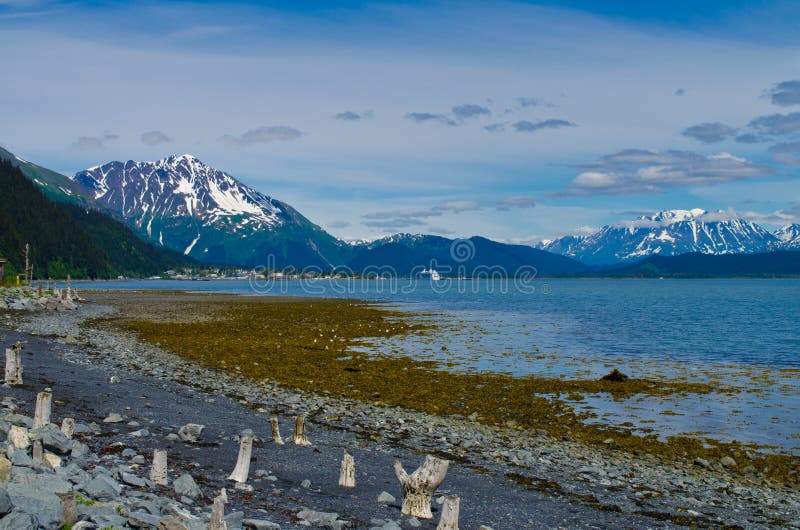 Seward Alaska bay stock photo. Image of discovery, travel 26230866