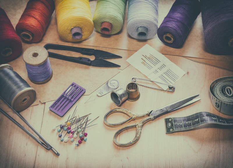 Sewing Accessories for Needlework Stock Photo Image of needle, style 83549110