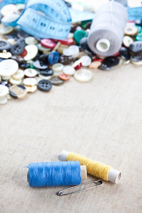 Accessory of the tailor stock photo. Image of textiles 10793386
