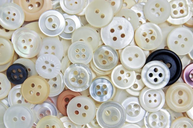 Variety of shiny sewing buttons. Button clasp stock images, royalty-free photos and pictures