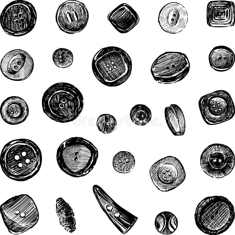 Sewing buttons stock vector. Illustration of decoration 44101590