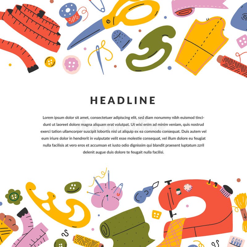 Sewing Border Stock Illustrations 6,299 Sewing Border Stock