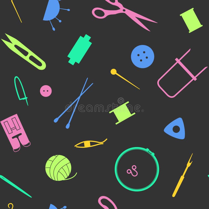 Set of tailors chalk Royalty Free Vector Image