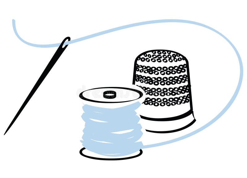 Sewing kit royalty free illustration Sewing kit royalty free illustration