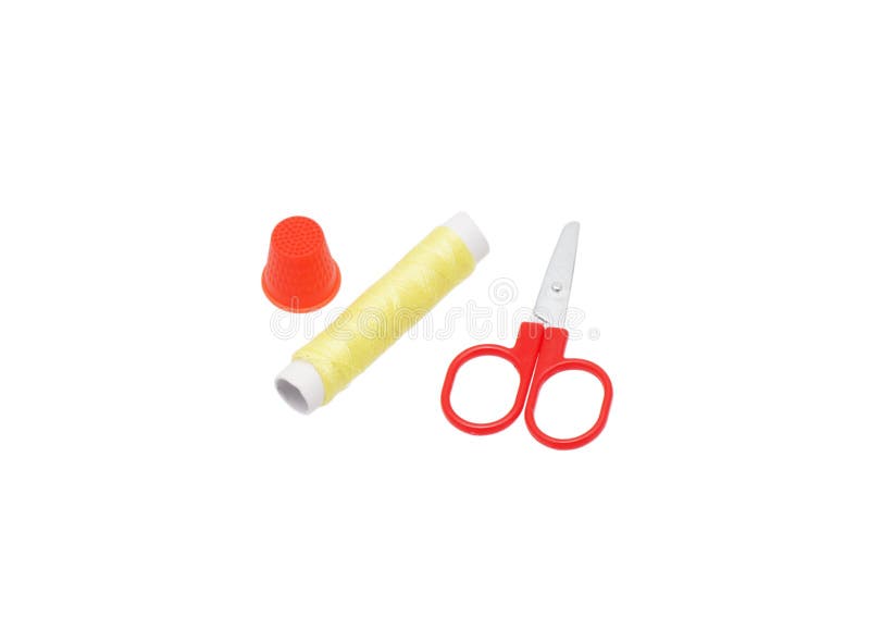 Sewing Kit. Threads and Scissors Stock Image Image of fashion, sewing