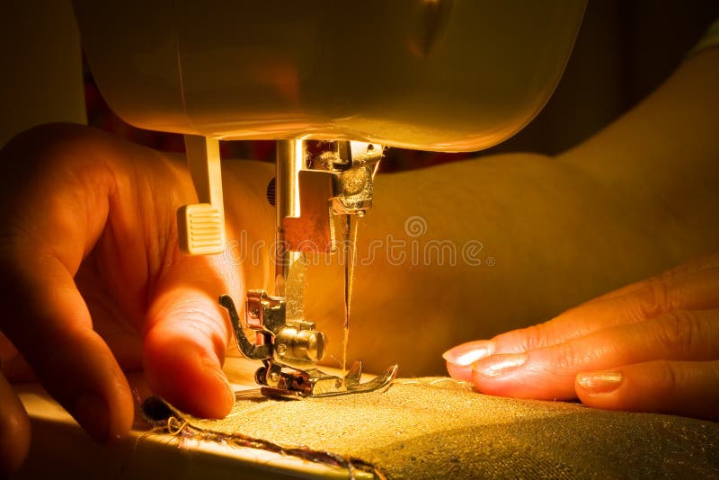 Hand sewing stock image. Image of costume, point, machine 770413