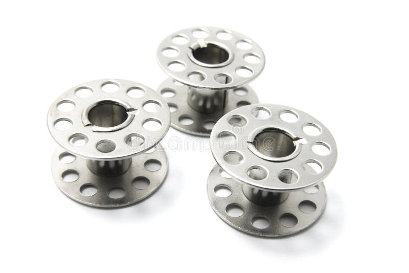 Sewing Machine Bobbins stock image. Image of tool, isolated 5875191