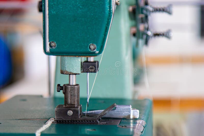 Sewing Machine Closeup Presser Foot, Needle, Feed Dog Stock Image Image of sewing