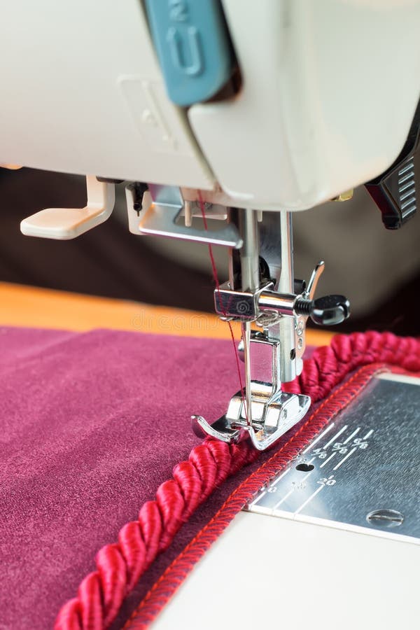 Sewing Machine and Decorative Cord Stock Image Image of mechanical