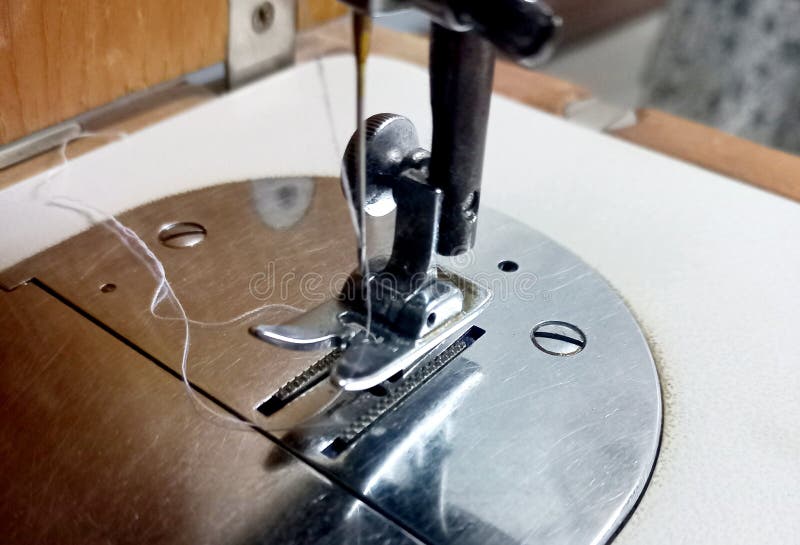 Sewing machine head stock image. Image of work, textile - 257736853