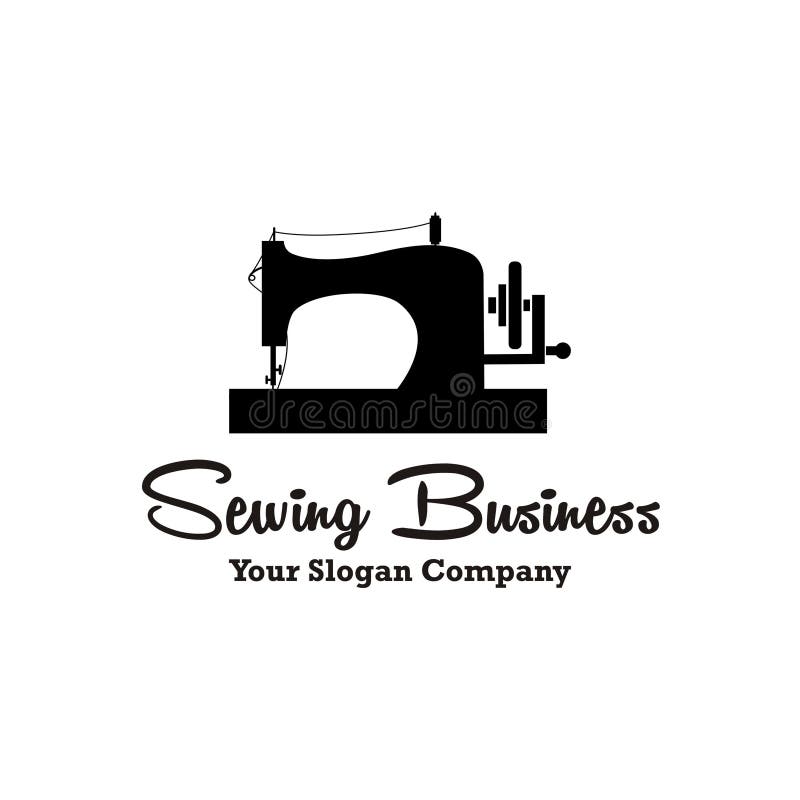Sewing machine logo stock vector. Illustration of industry 121758631