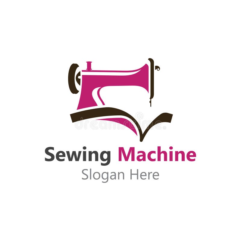 Sewing Machine Logo Design Concept, Tailor Sewing Vector, Fashion