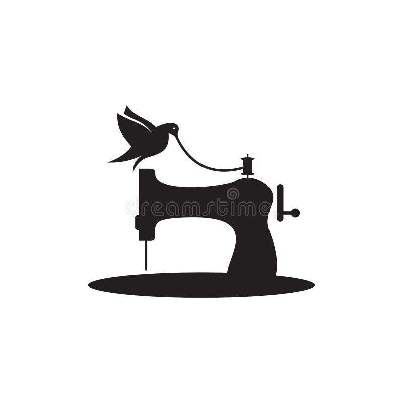 Vintage sewing machine logo Royalty Free Vector Image | Sewing business logo,  Machine logo, Sewing logo design