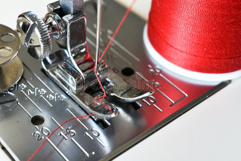 Sewing Machine Needle and Thread Stock Image Image of industry