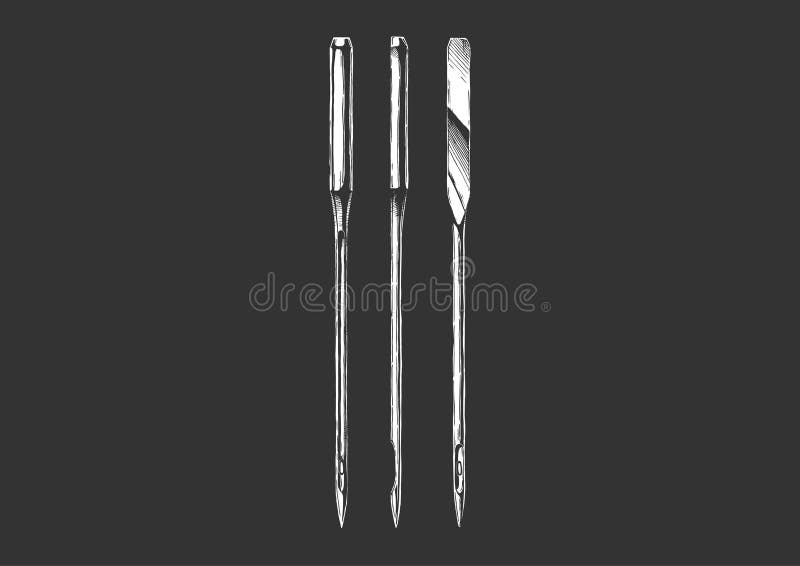Sewing machine needle stock vector. Illustration of drawing - 180906748