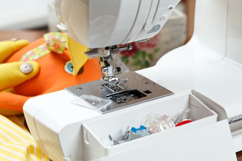 Sewing machine stock image. Image of tailor, industry 33850697