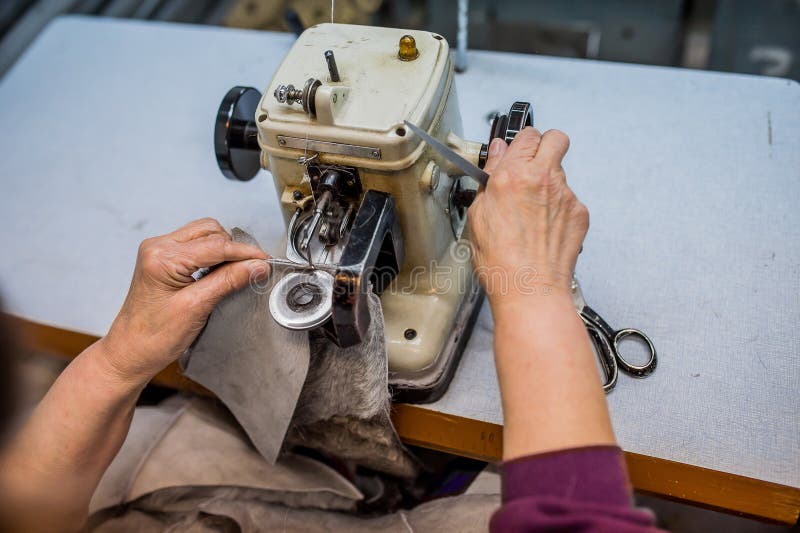 Sewing Machine in Production Stock Photo Image of farm, abstract