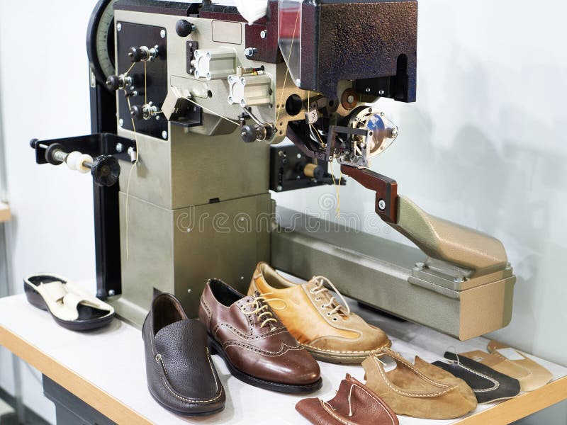 Sewing Machine for Shoe Leather Stock Image Image of material, needle