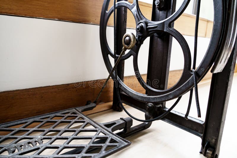 Sewing machine with tread royalty free stock photography