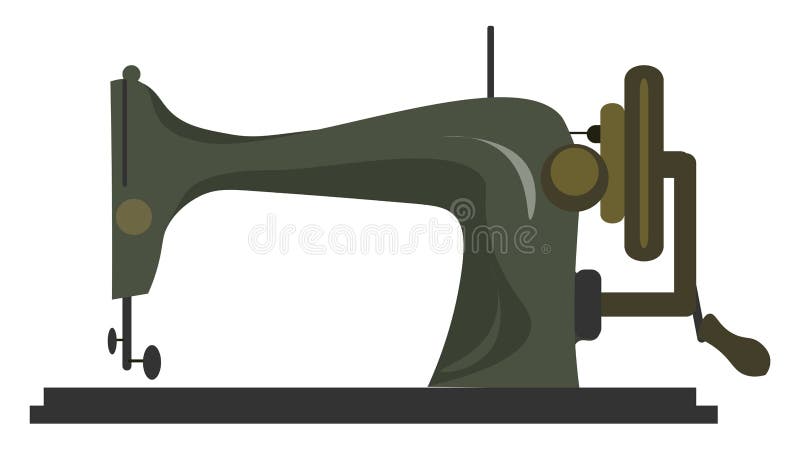 A Sewing Machine Vector or Color Illustration Stock Vector
