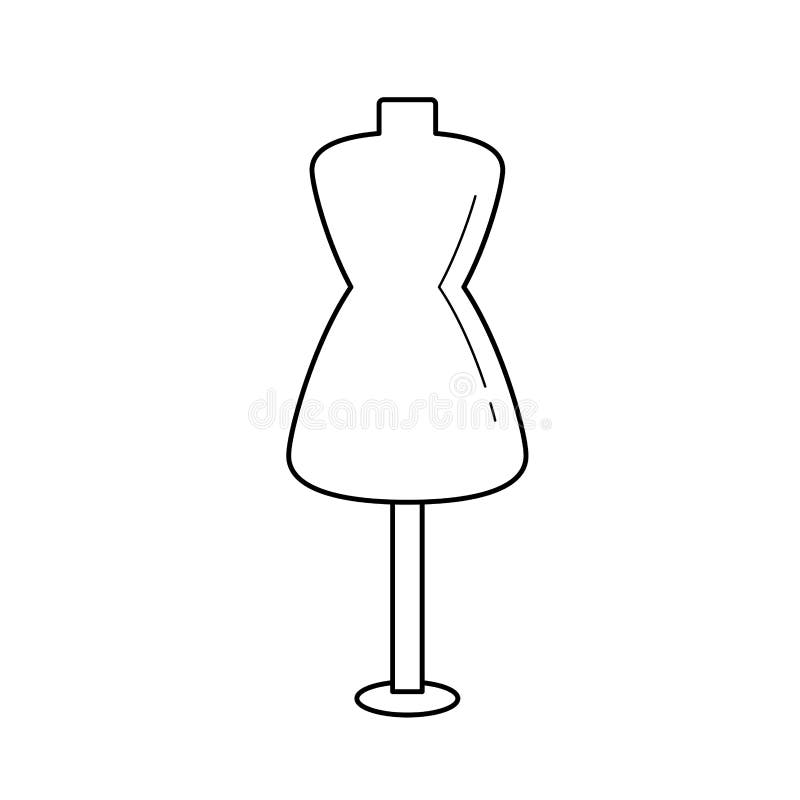 Female display mannequin - 60 SKETCH - WINDOW FRANCE - abstract / high-end  / black