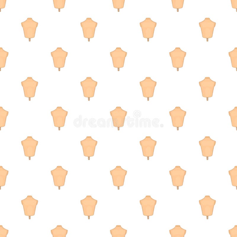 Sewing mannequin pattern, cartoon style royalty free illustration