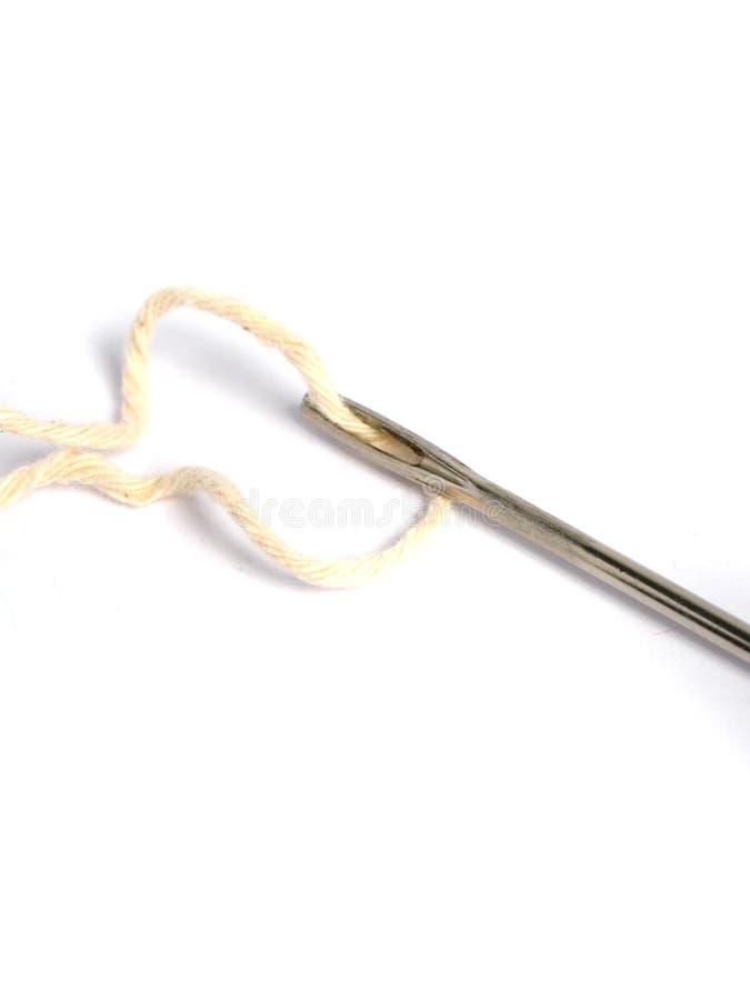 Sewing Needle Threader Tool in Use and a Single Black String. Stock Photo -  Image of seamstress, small: 263395354