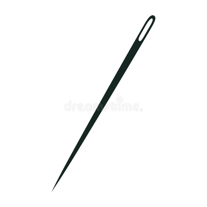 Sewing Needle Icon Vector. Needle Thread Illustration Sign. Sewing