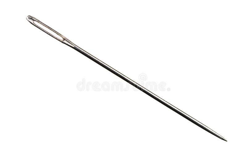 Sewing needle isolated on white background