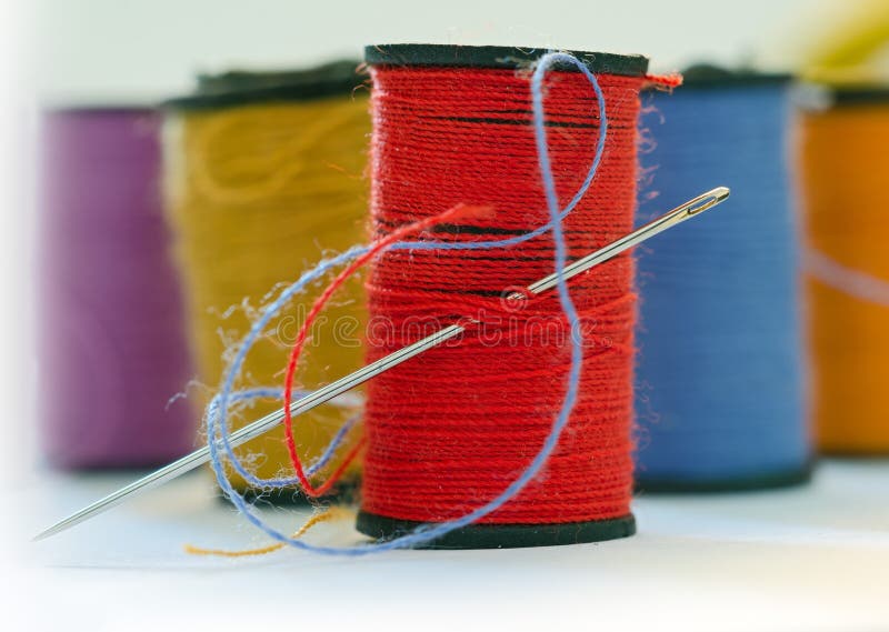 Sewing Needle stock image. Image of spool, thread, needle 32483289