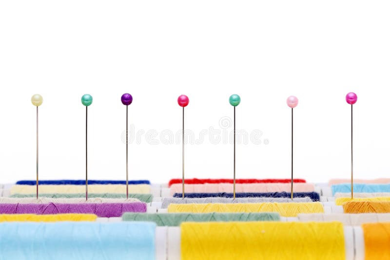 Sewing Needle and Spool of Threads Stock Image Image of handmade